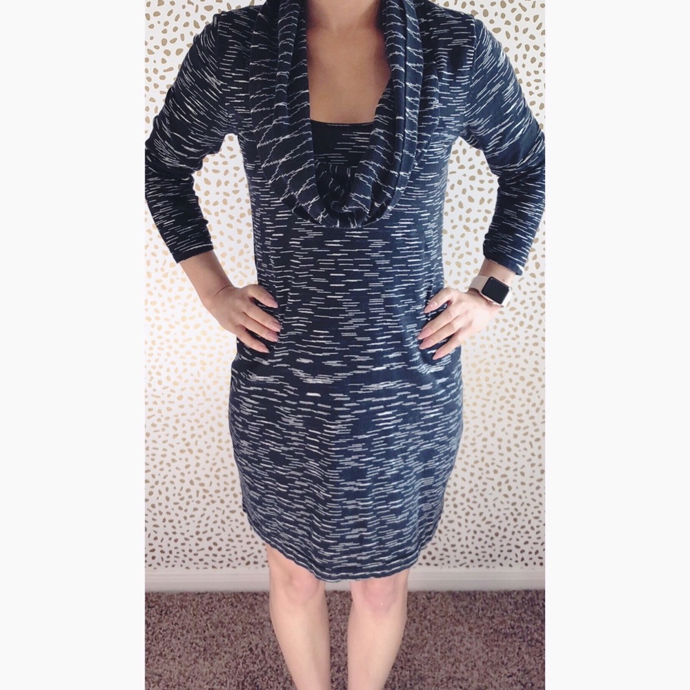 Gianni Bini Cowl Neck Sweater Dress.